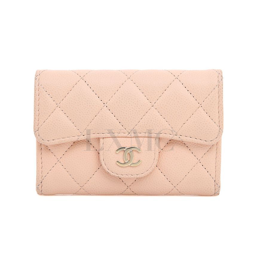 CHANEL Classic Caviar Flap Card Wallet Mini Wallet AP0214