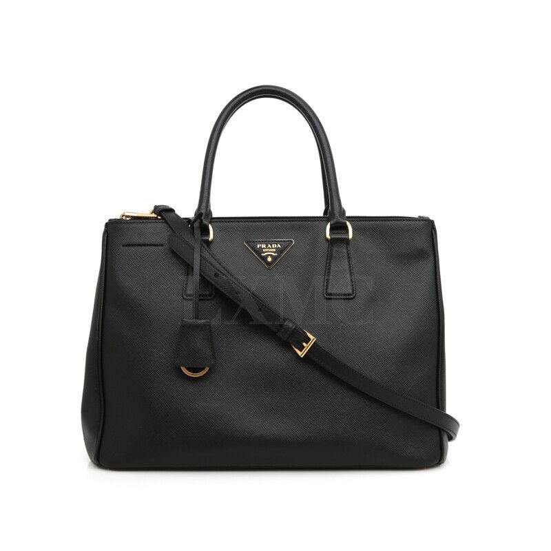 Prada Black Safiano Tote Bag 1BA274 Warranty Included