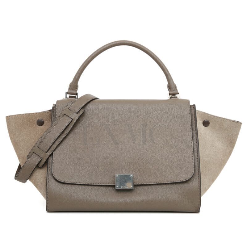 Celine Combination Flap Shoulder Bag Beige Etope - Trapeze Combo - SKU