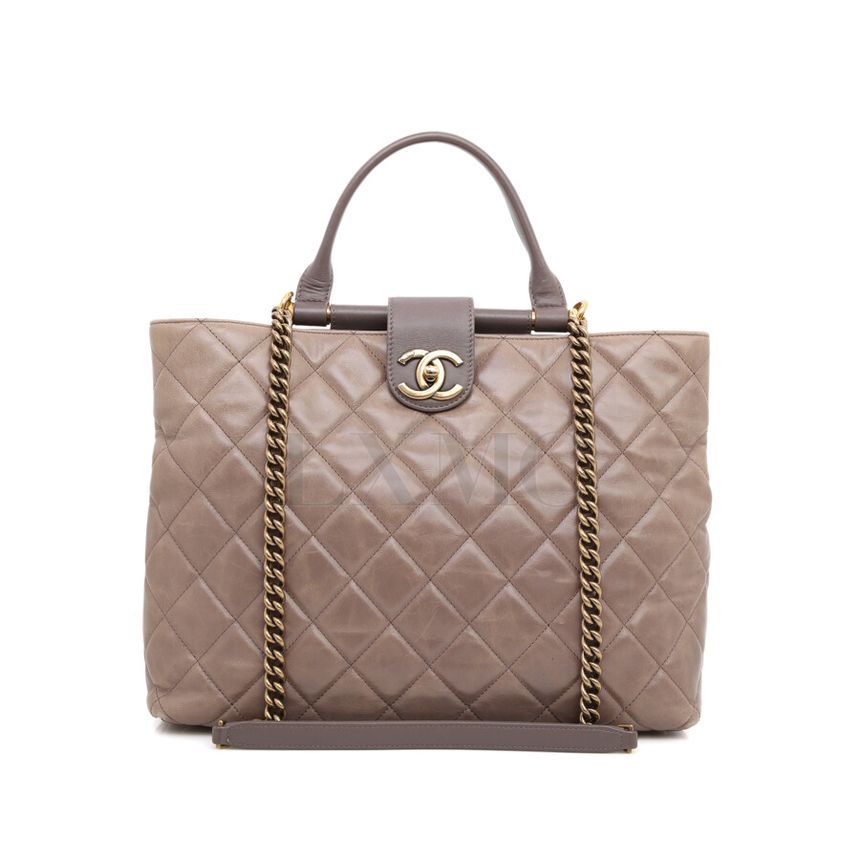 CHANEL Quilted Top Handle Shoulder Bag A93426