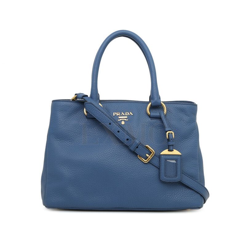 Prada Blue Dino Tote BN2794 Boston Shoulder Bag