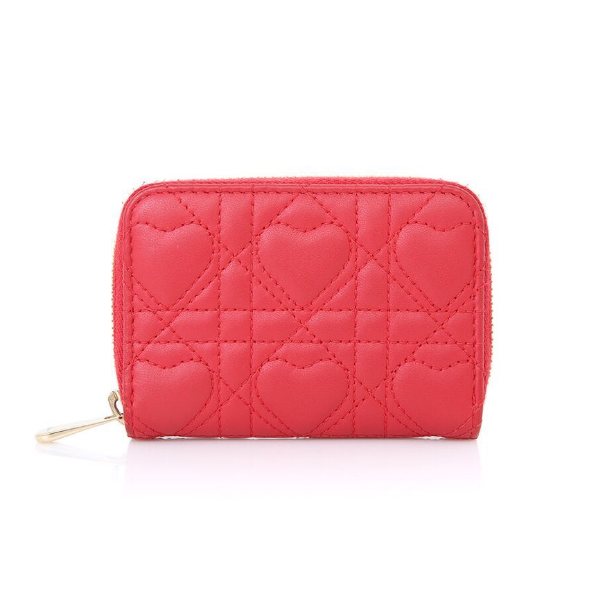 Dior Heart Quilted Zip Wallet S0985ONHG