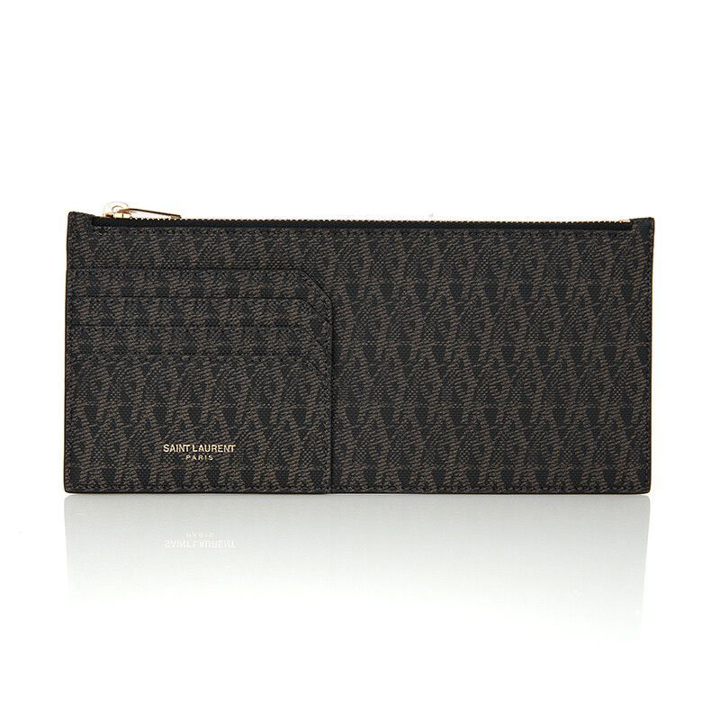 Saint Laurent Monogram Pouch Wallet Zip Wallet 327213 Card Wallet