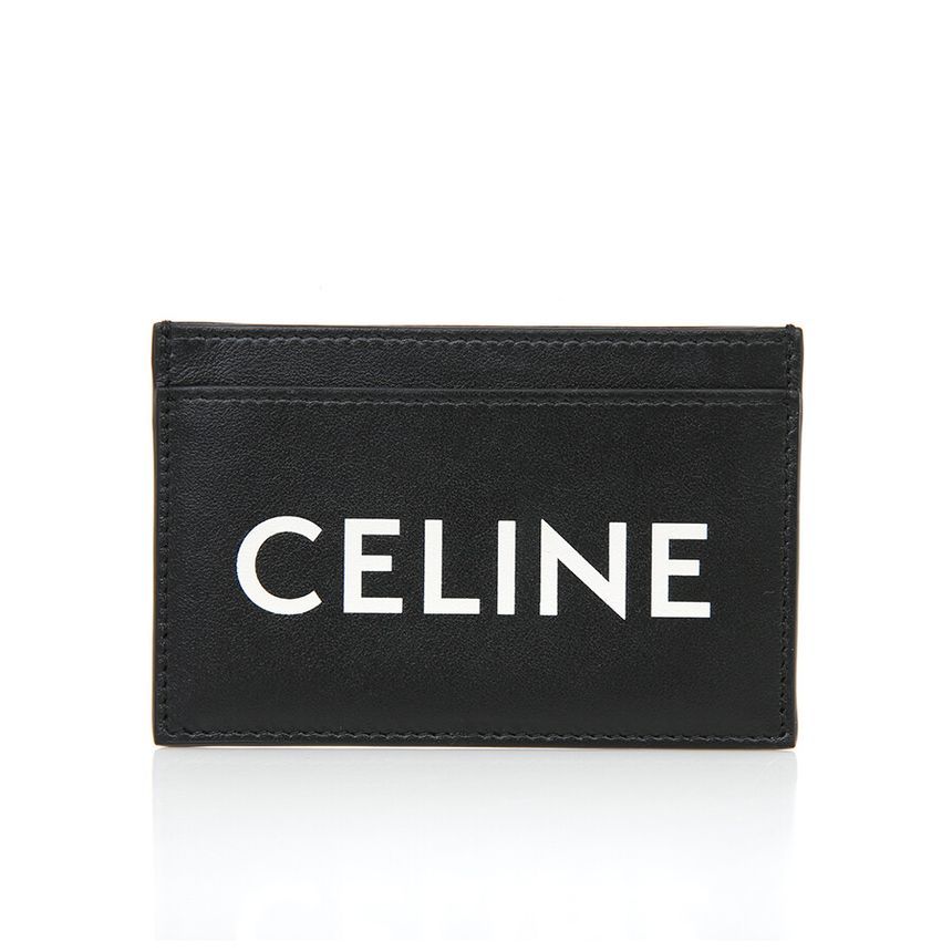 Celine Logo Card Holder Wallet 10B703DMF