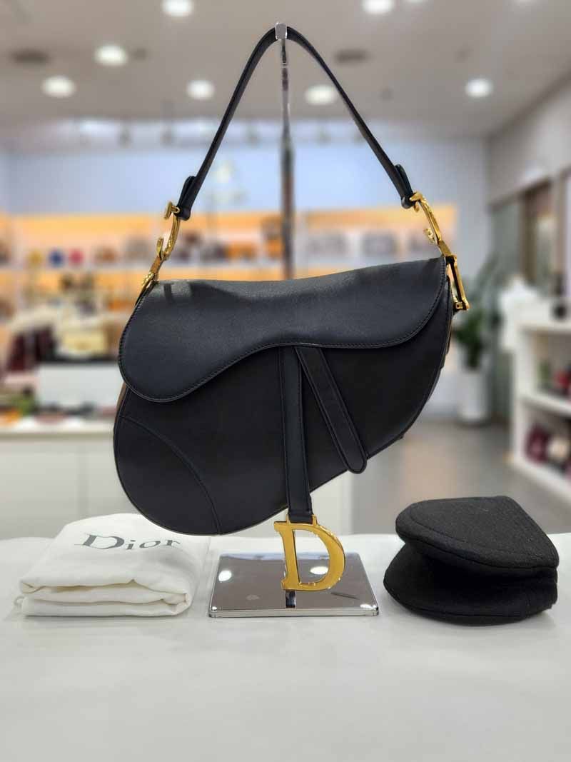 Dior Black Saddle Medium Shoulder Bag M0455CBAA