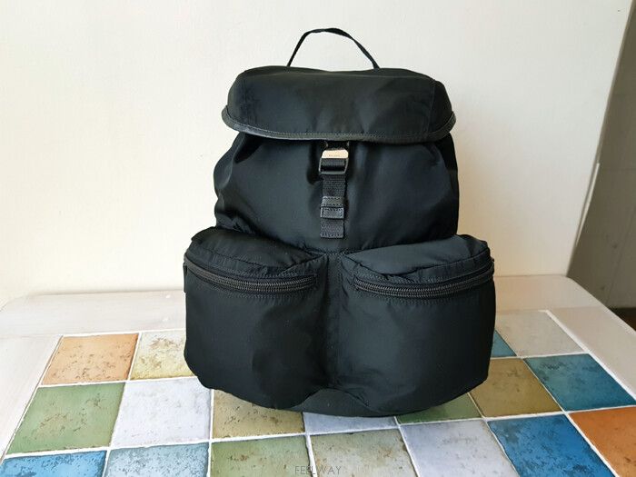 Prada Unisex v164 Black Backpack (SKU: v164)