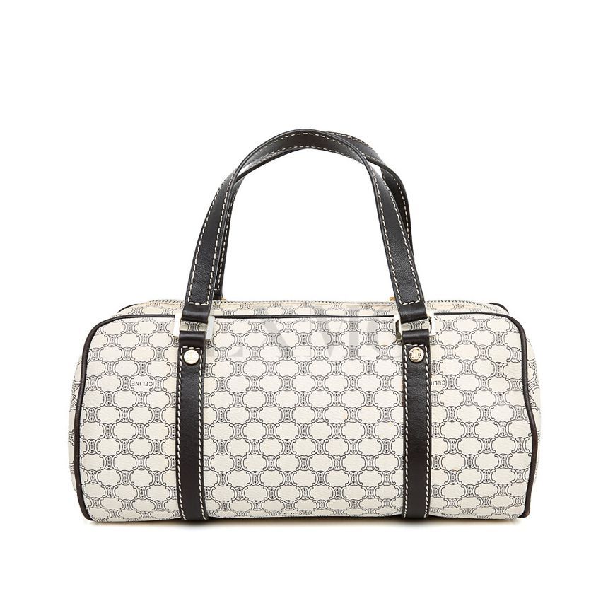 Celine Vintage Macadam Blazong Tote Barrel Bag
