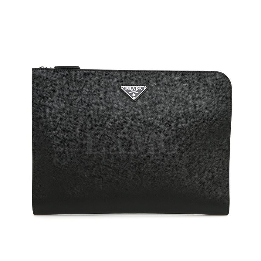 Prada Document Clutch Holder 2VN003 Safiano Leather