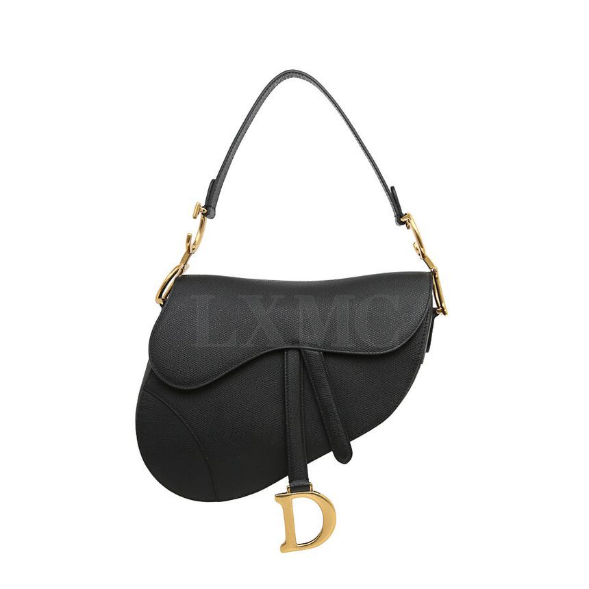 Dior Black Flap Mini Saddle Shoulder Bag M0446CW