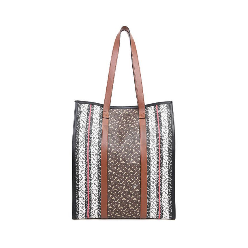 Burberry Monogram Portrait Canvas Check Tote Bag 8017210