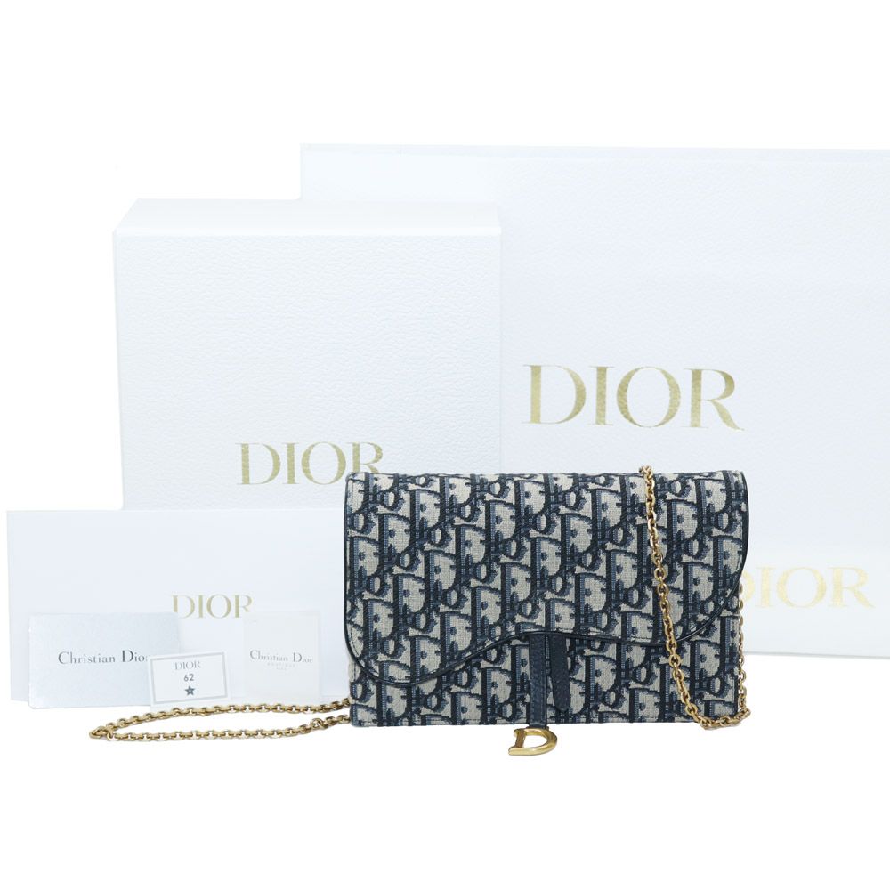 Dior Clean Saddle Chain Pouch Crossbag Full Set S5620CTZQ