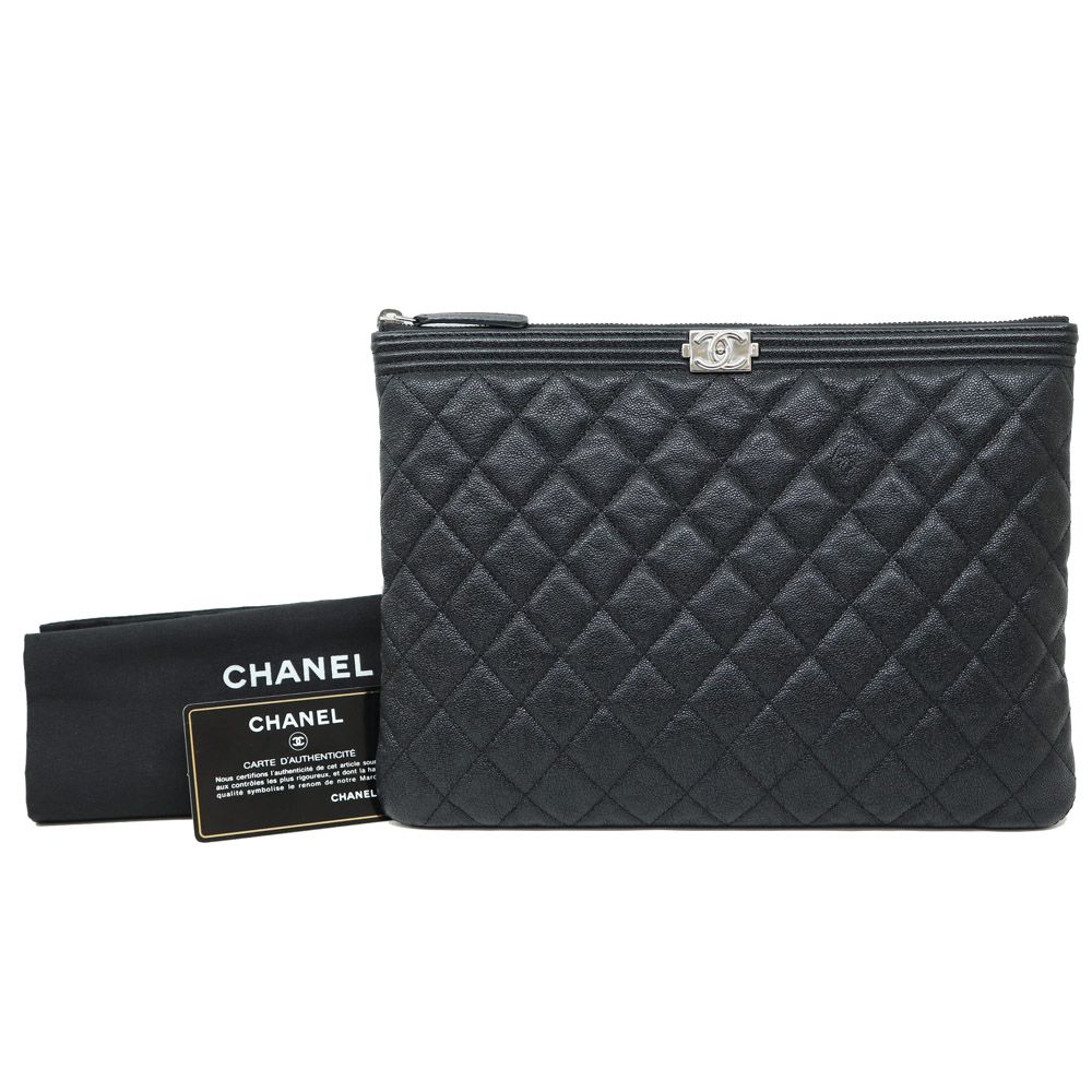 CHANEL Clean Caviar Medium Clutch Bag 29th, Scored 98 out of 100