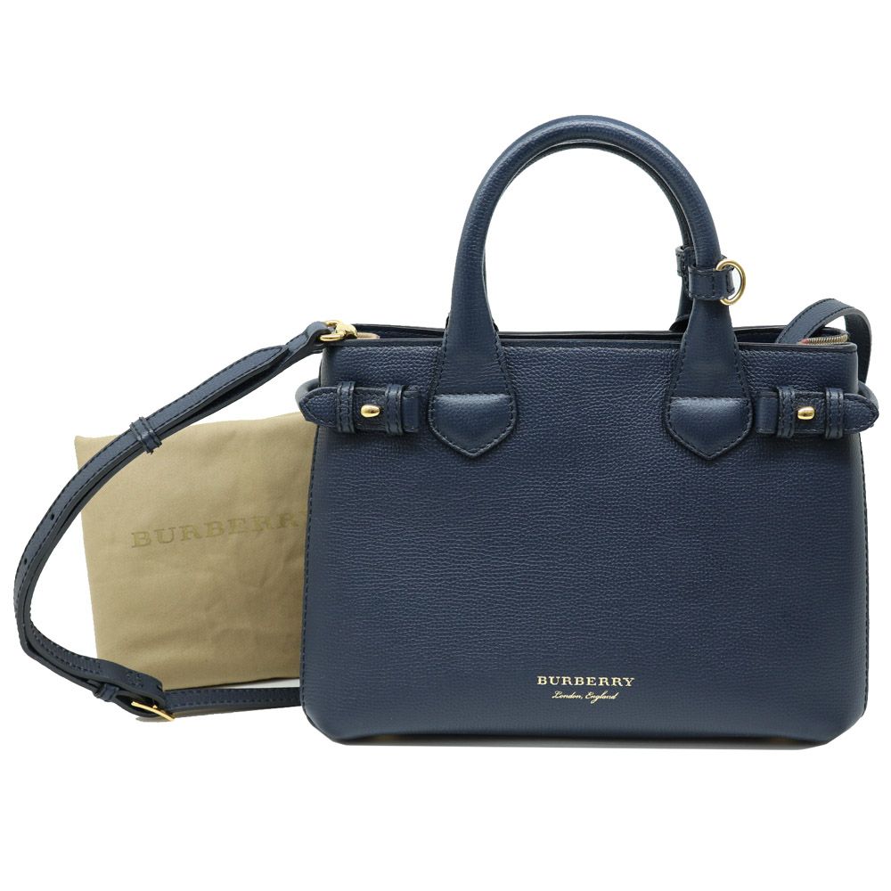 Burberry Highly Rated Banner Bag Navy Shoulder Bag [Score: 95/100] 4023703