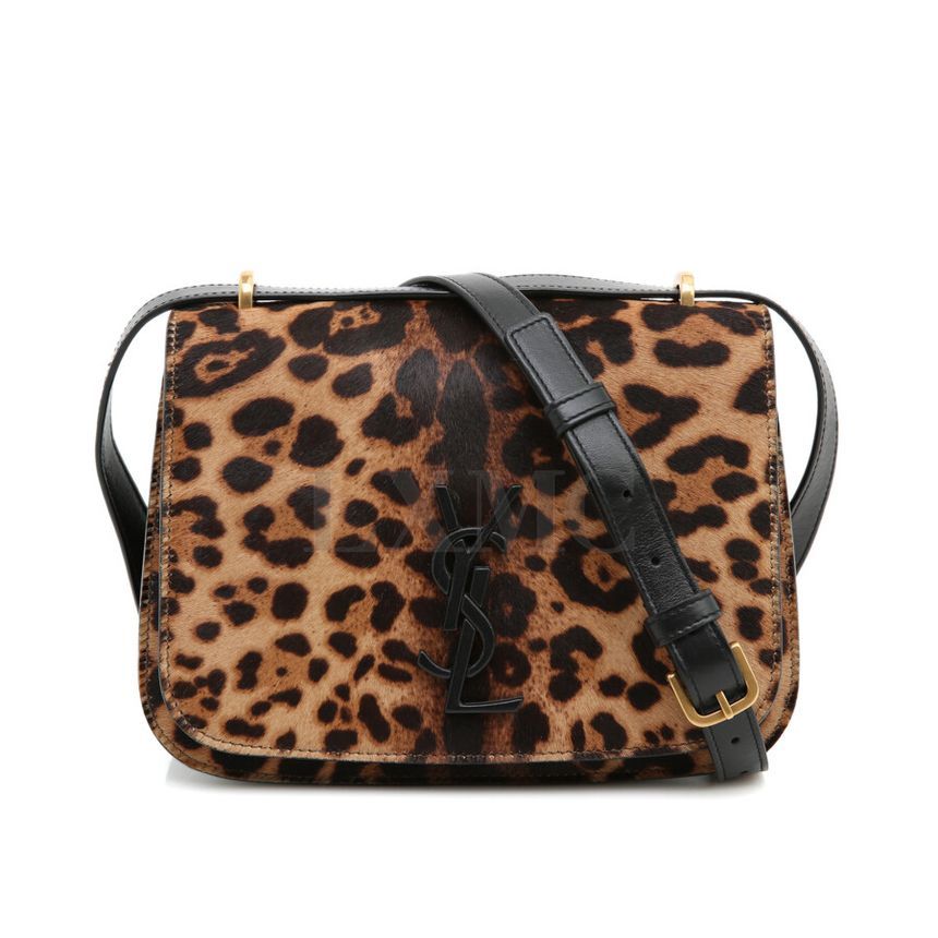 Saint Laurent Monogram Sponitini Crossbody Flap Leopard Shoulder Bag 512853