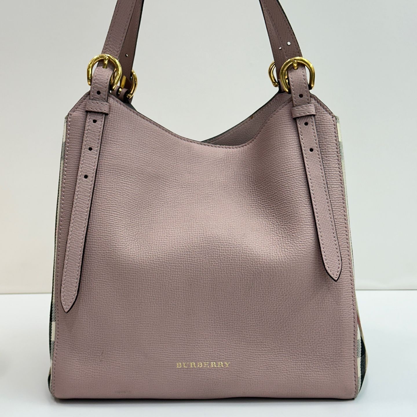 Burberry Checked Canterbury Bag Small Pink SKU
