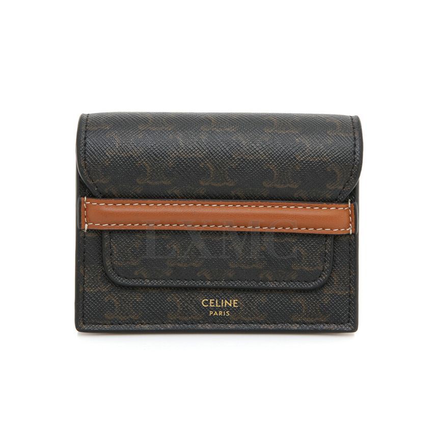 Celine Triomphe Card Wallet Tan 10E242BZ9 Card Holder