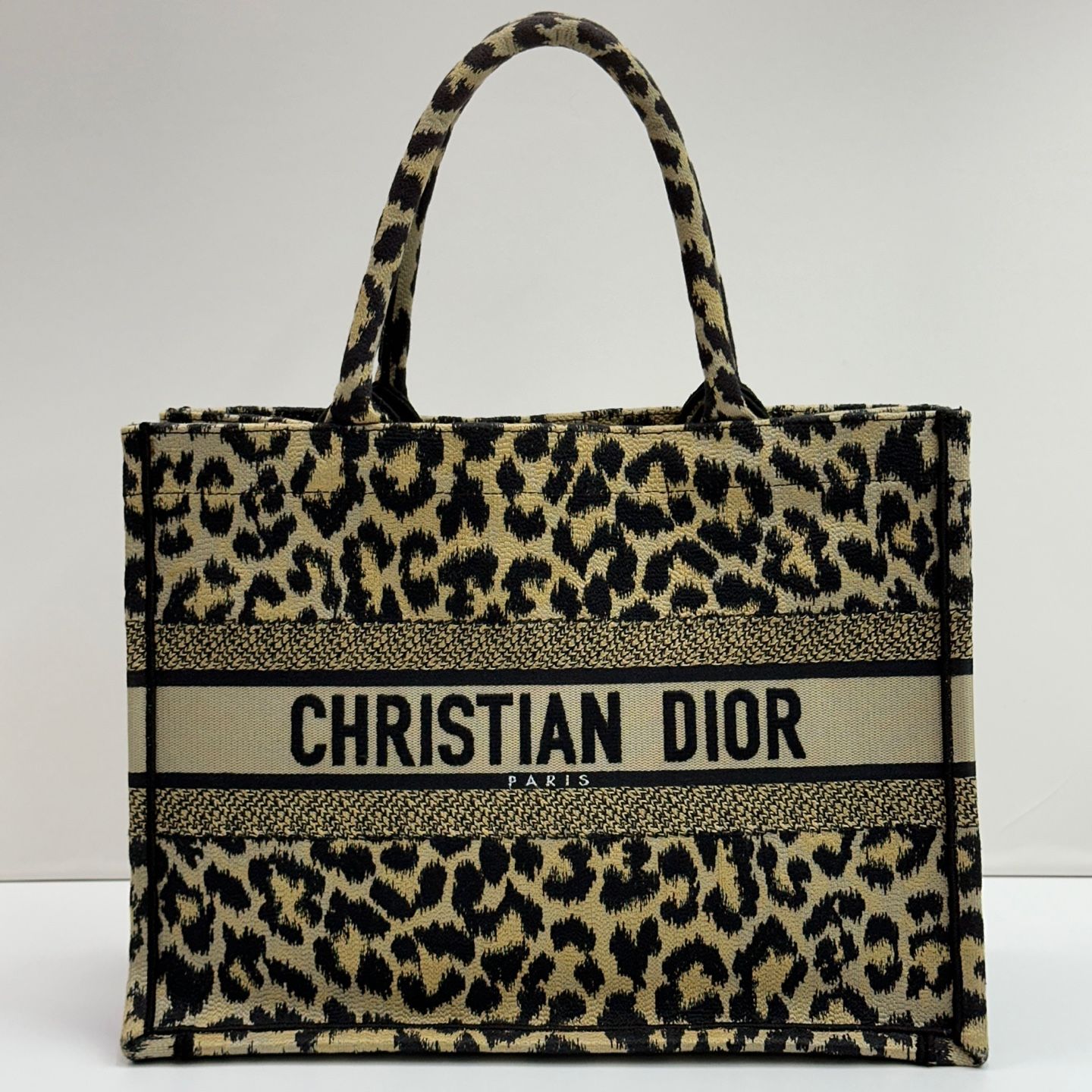 Dior Leopard Medium Book Tote M1296