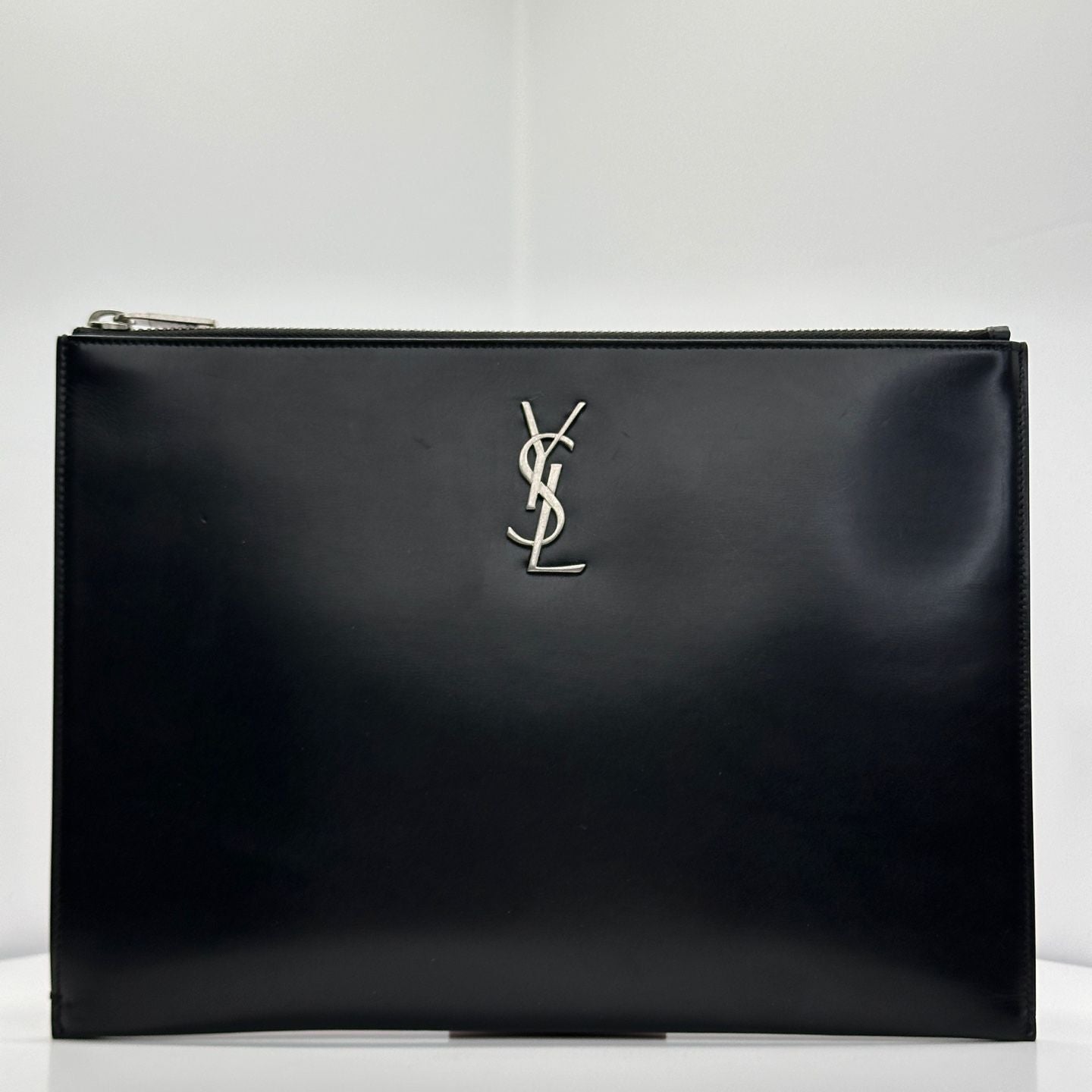 Saint Laurent Logo Clutch Bag Black 453249
