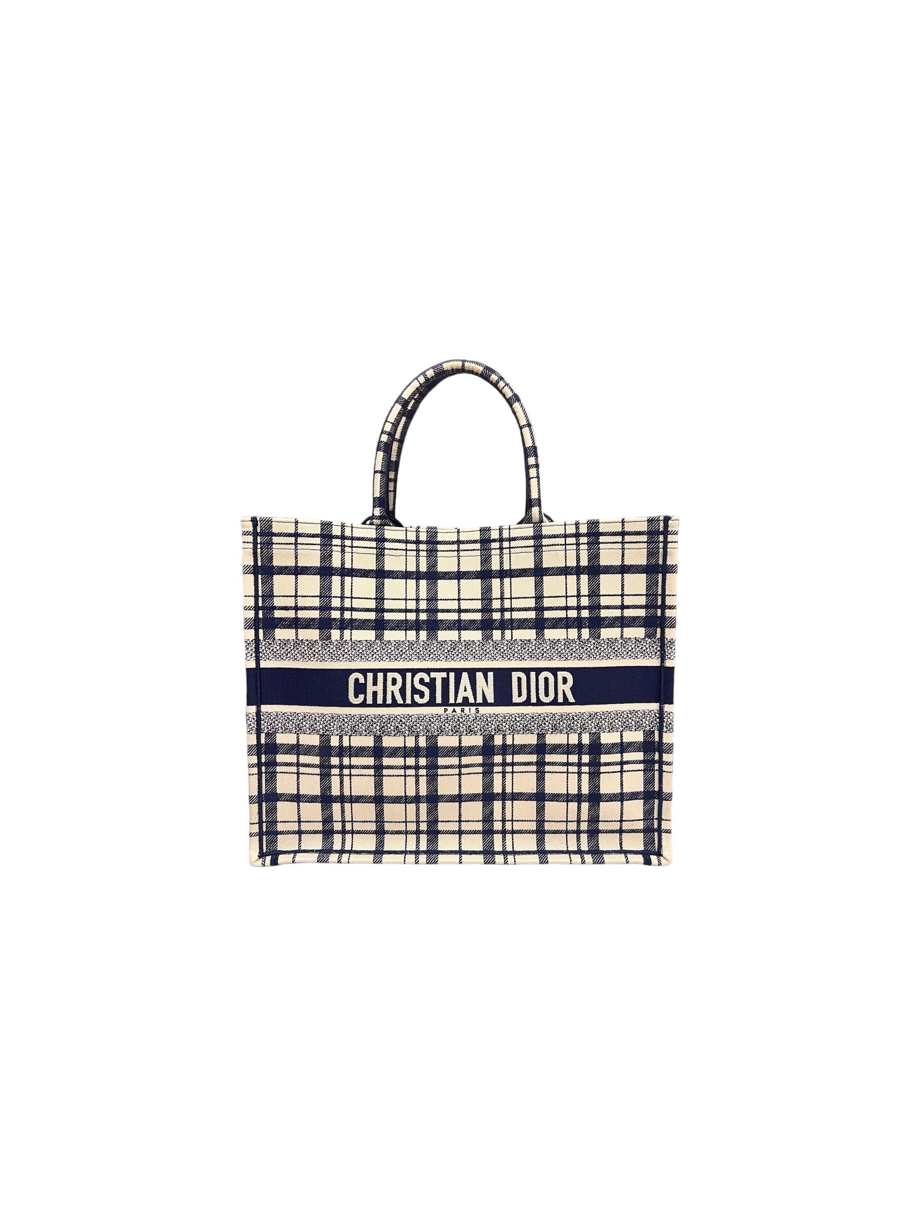 Dior Check and Book Tote Large SKU123