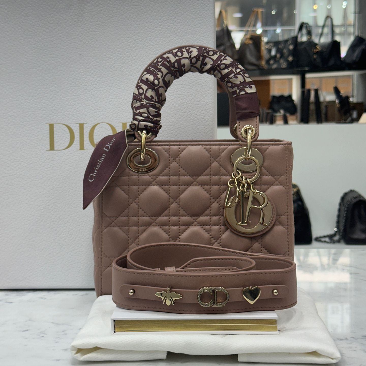 Dior Lady Small Pink M0538