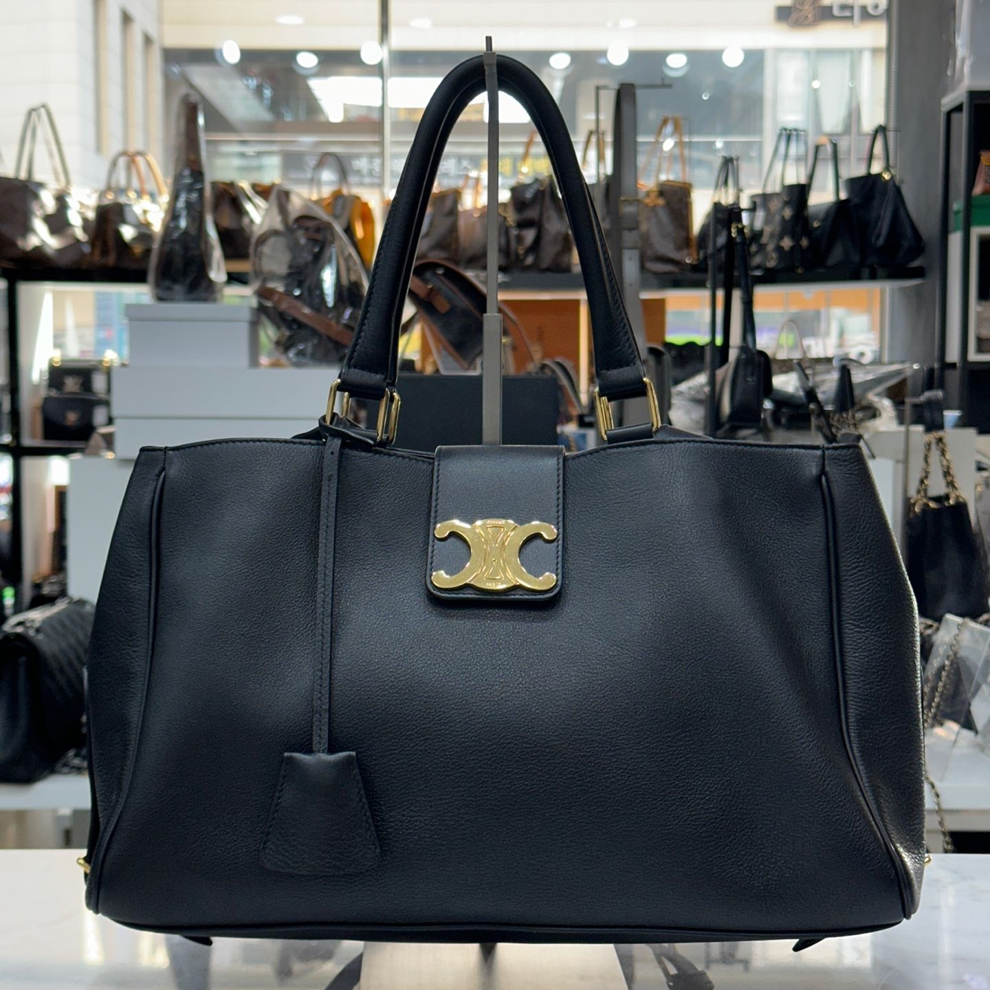 Celine Medium Apolline Tote Bag Black 114963FK6