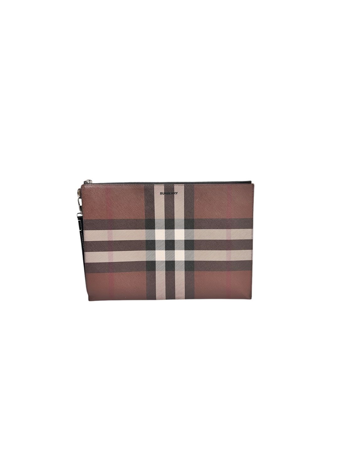 Burberry Check Zipper Clutch 8052794