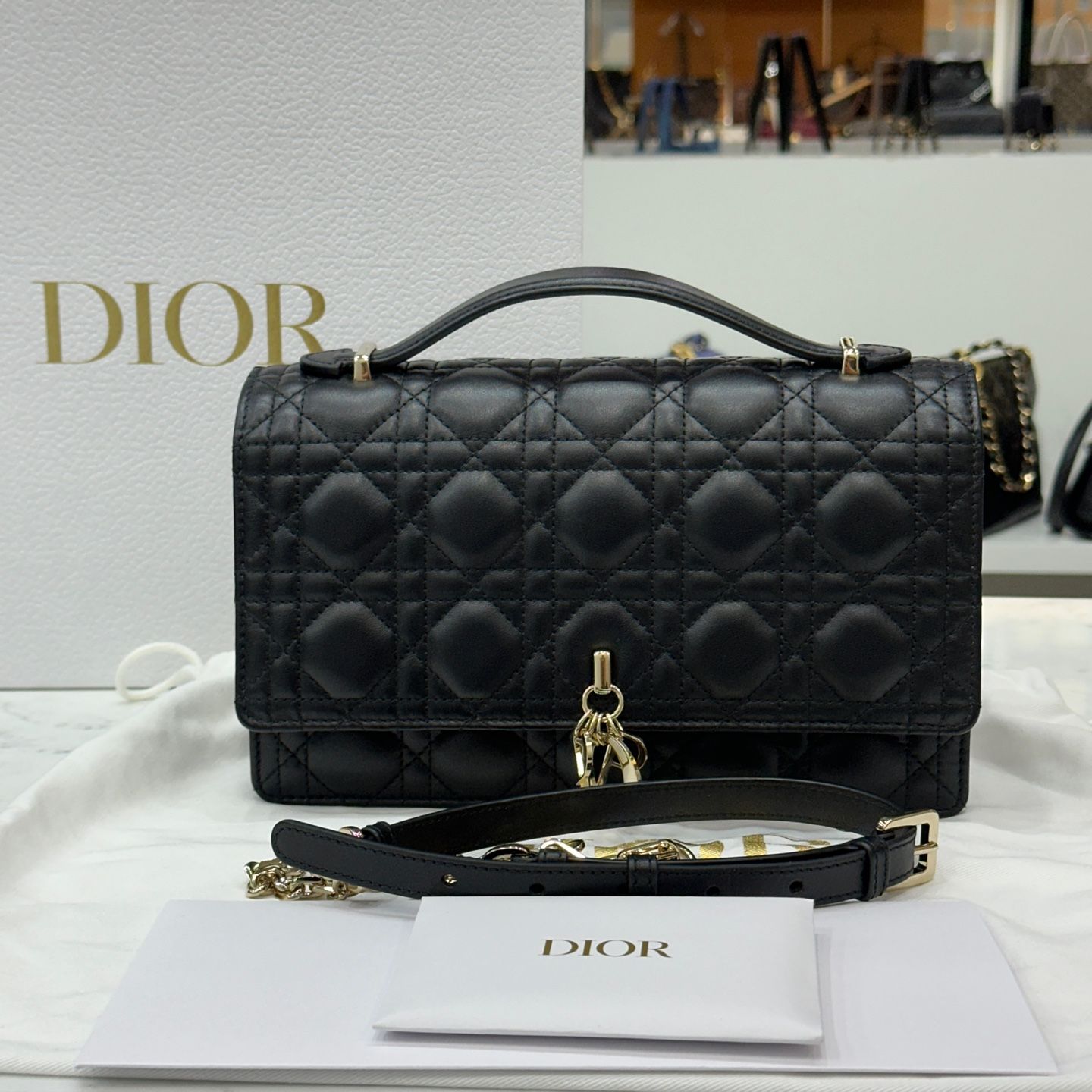 Dior Black Top Handle Bag M0997
