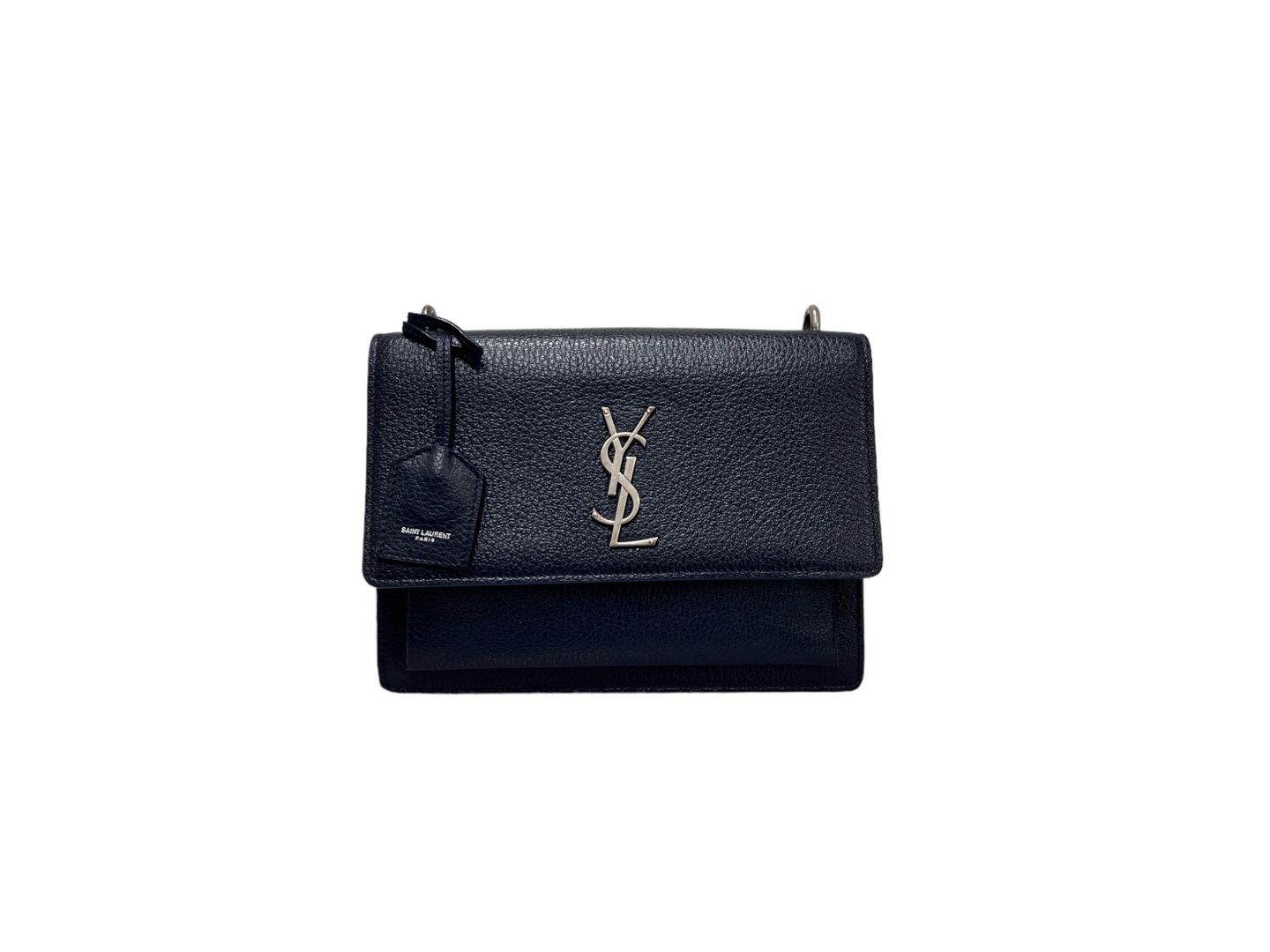 Saint Laurent Medium Shoulder Bag in Dark Navy 464673