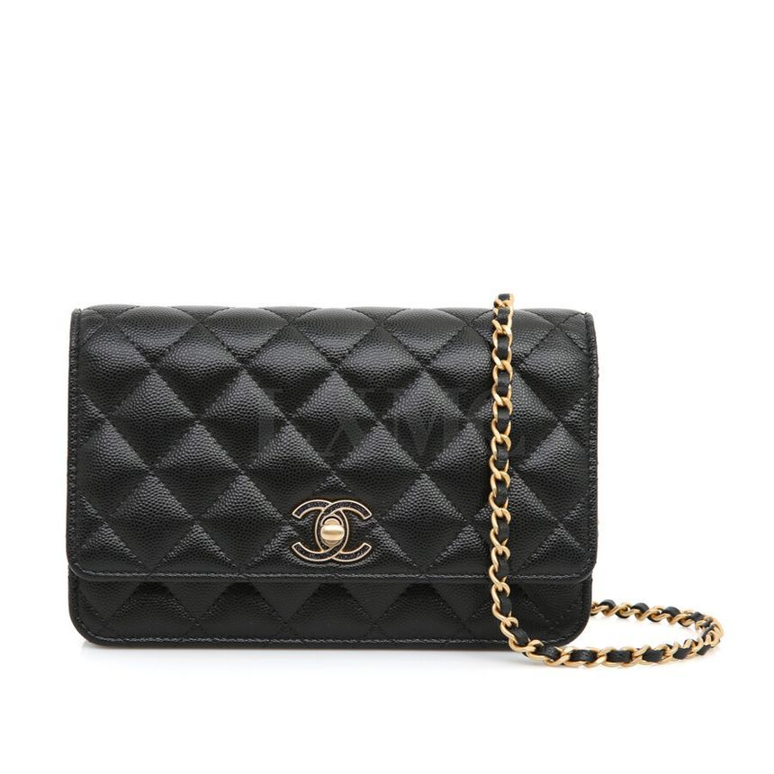 CHANEL Caviar WOC Chain Crossbody Mini Bag AP3694