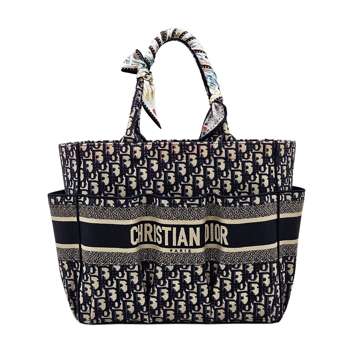 Dior Jacquard Catherine Blue Tote Bag by Christian Oblique - SKU12345
