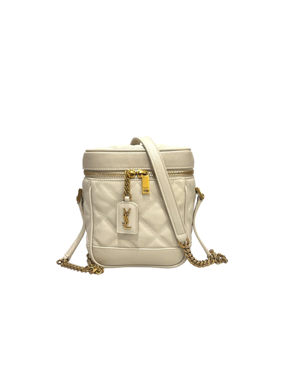 Saint Laurent Quilted Vanity Chain Shoulder Bag 649779
