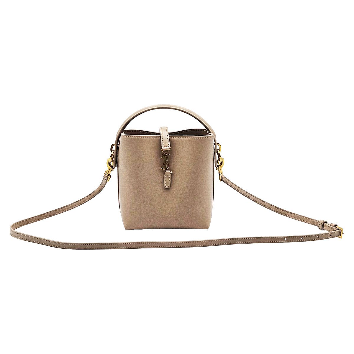 Saint Laurent Beige Leather Mini Bucket Bag LE 37 765870