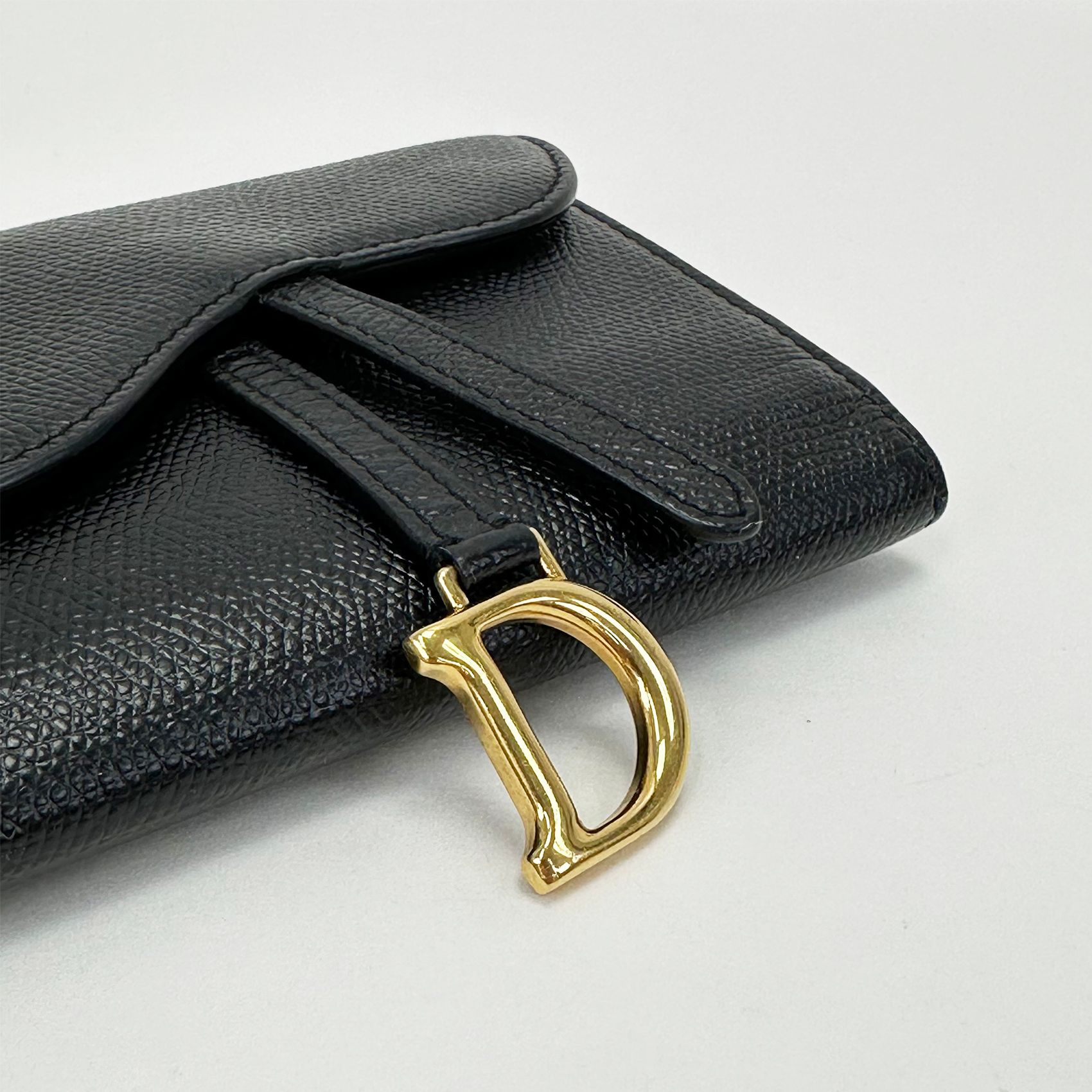 Dior Black Saddle Card Wallet 3VDIW26115
