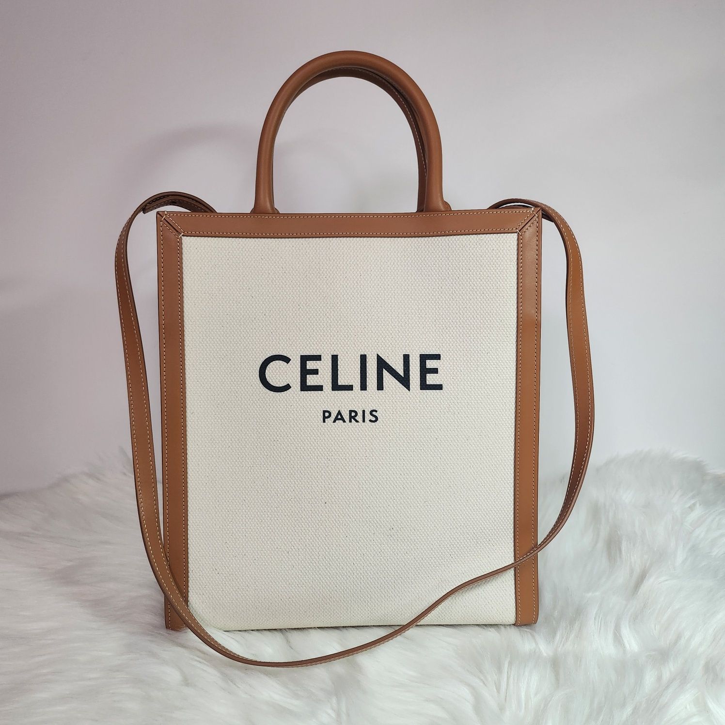 Celine Vertical Canvas Small 2WAY Bag 192082BNZ