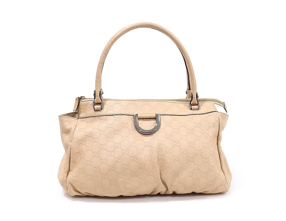 Gucci Beige Sima Leather D-Ring Tote Shoulder Bag 327787