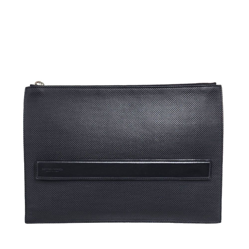 Bottega Veneta Slim Clutch Handle Black 578213