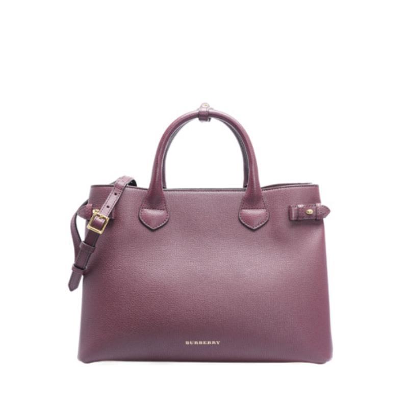 Burberry Burgundy Medium Banner Bag 3963037
