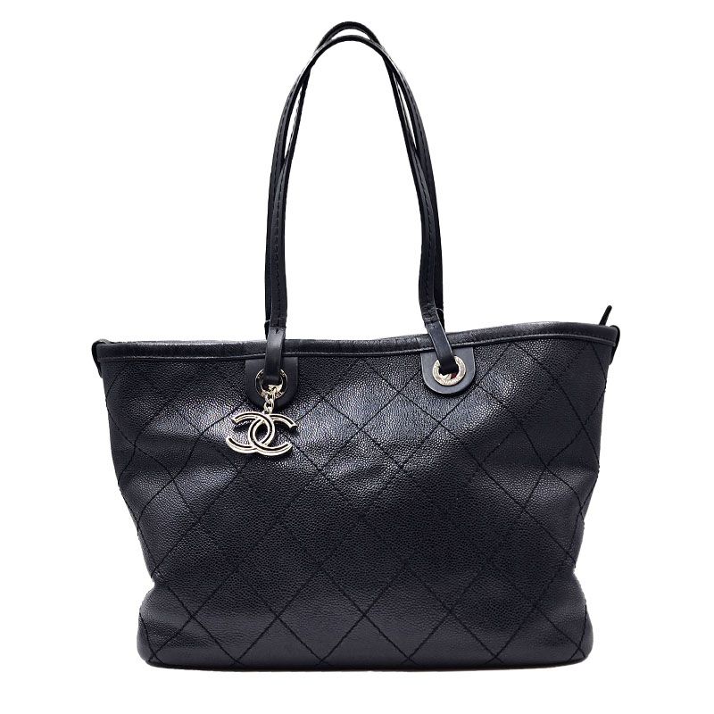 CHANEL Black Caviar Shopper Bag #19