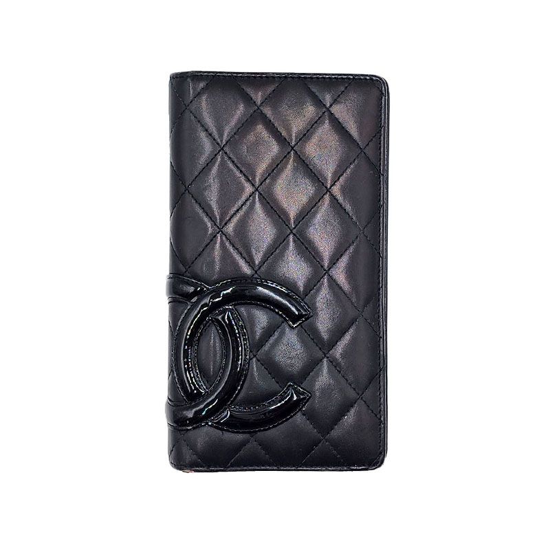 CHANEL Black Camellia Wallet #13