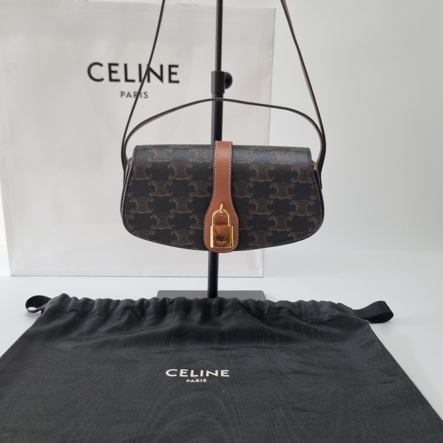 Celine Tab Strap Clutch Shoulder Bag - SKU 501-09