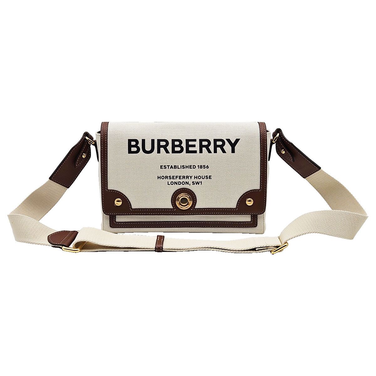 Burberry Print Canvas Note Crossbody Bag 80302491