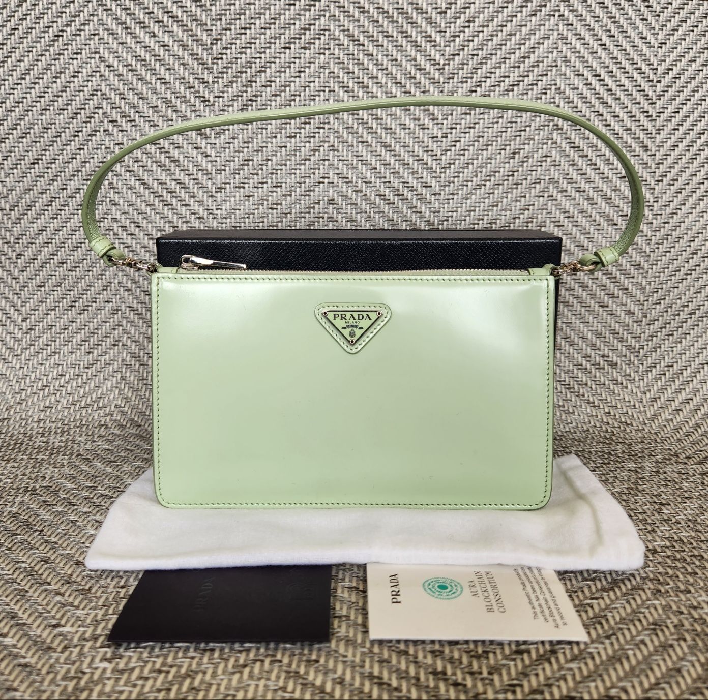 Prada Brushed Mini Shoulder Bag SKU XXXX