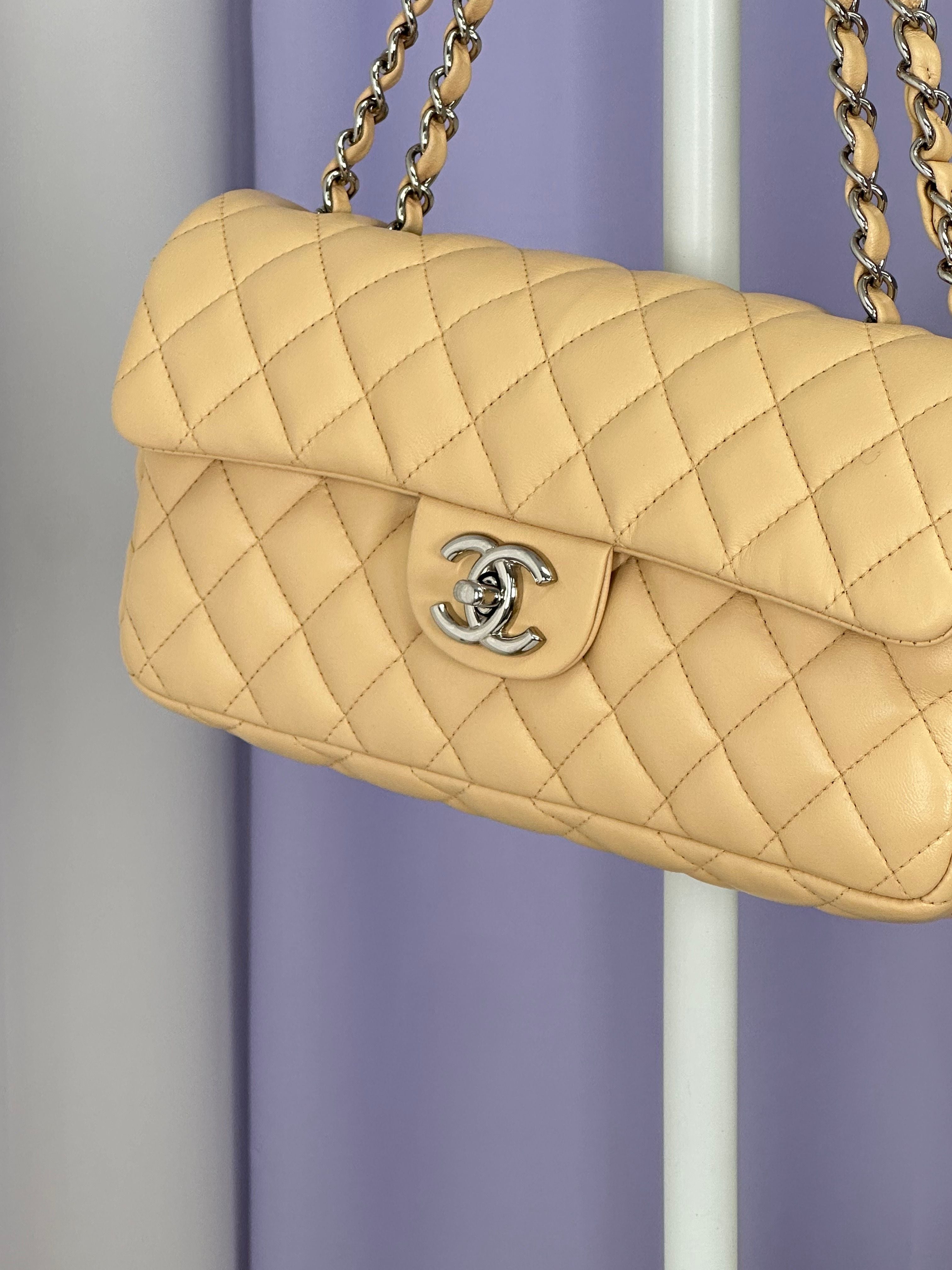 CHANEL Beige Classic Baguette Shoulder Bag 3VCHB22258