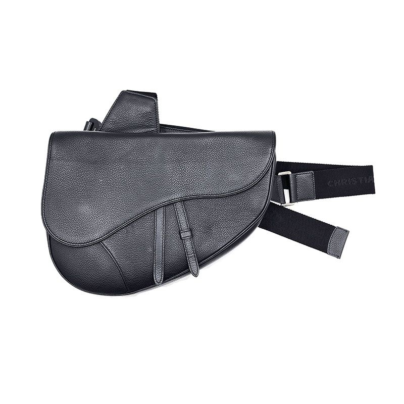 Dior Black Saddle Bag Maxi 1ADPO211