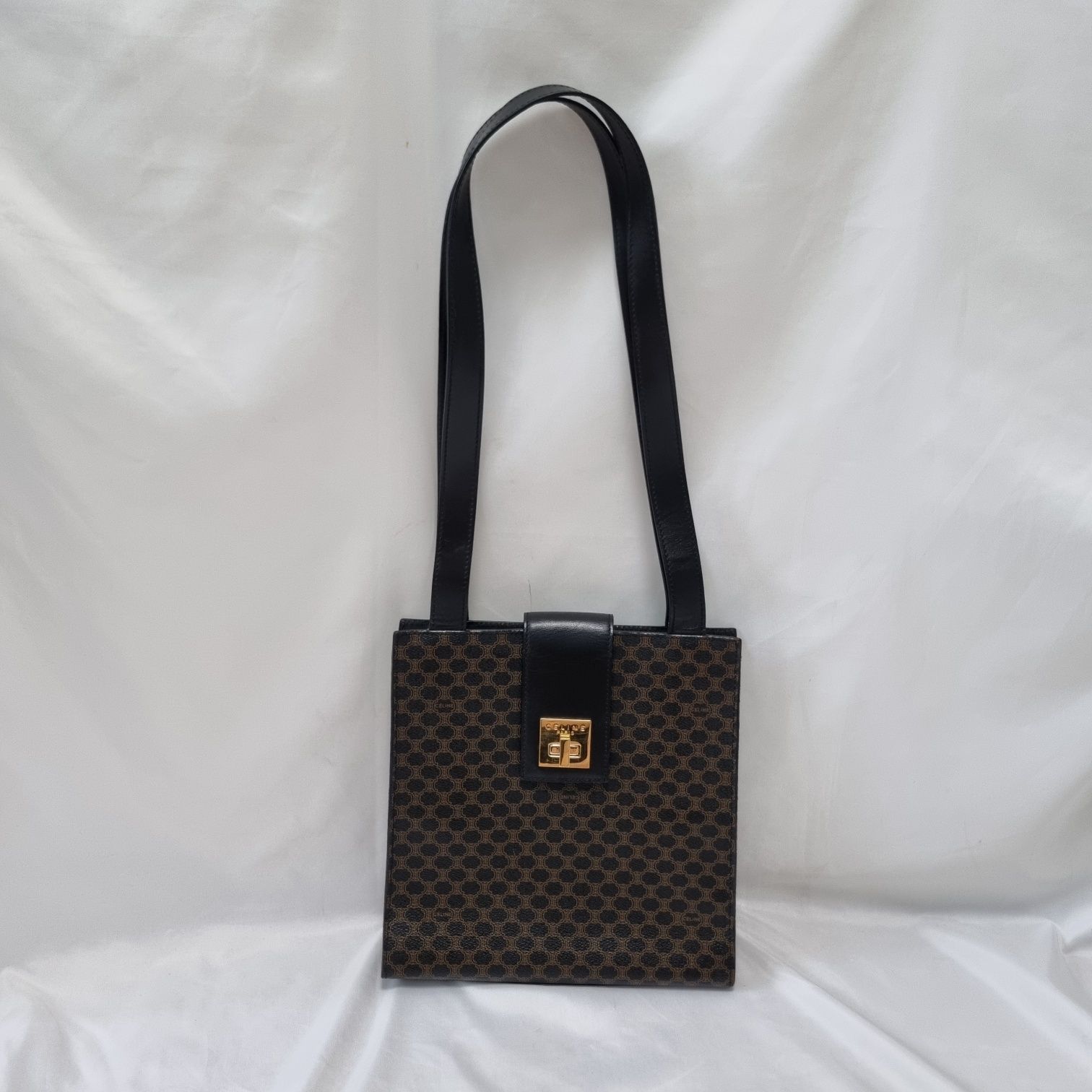 Celine Black Macadam Shoulder Bag 408-10