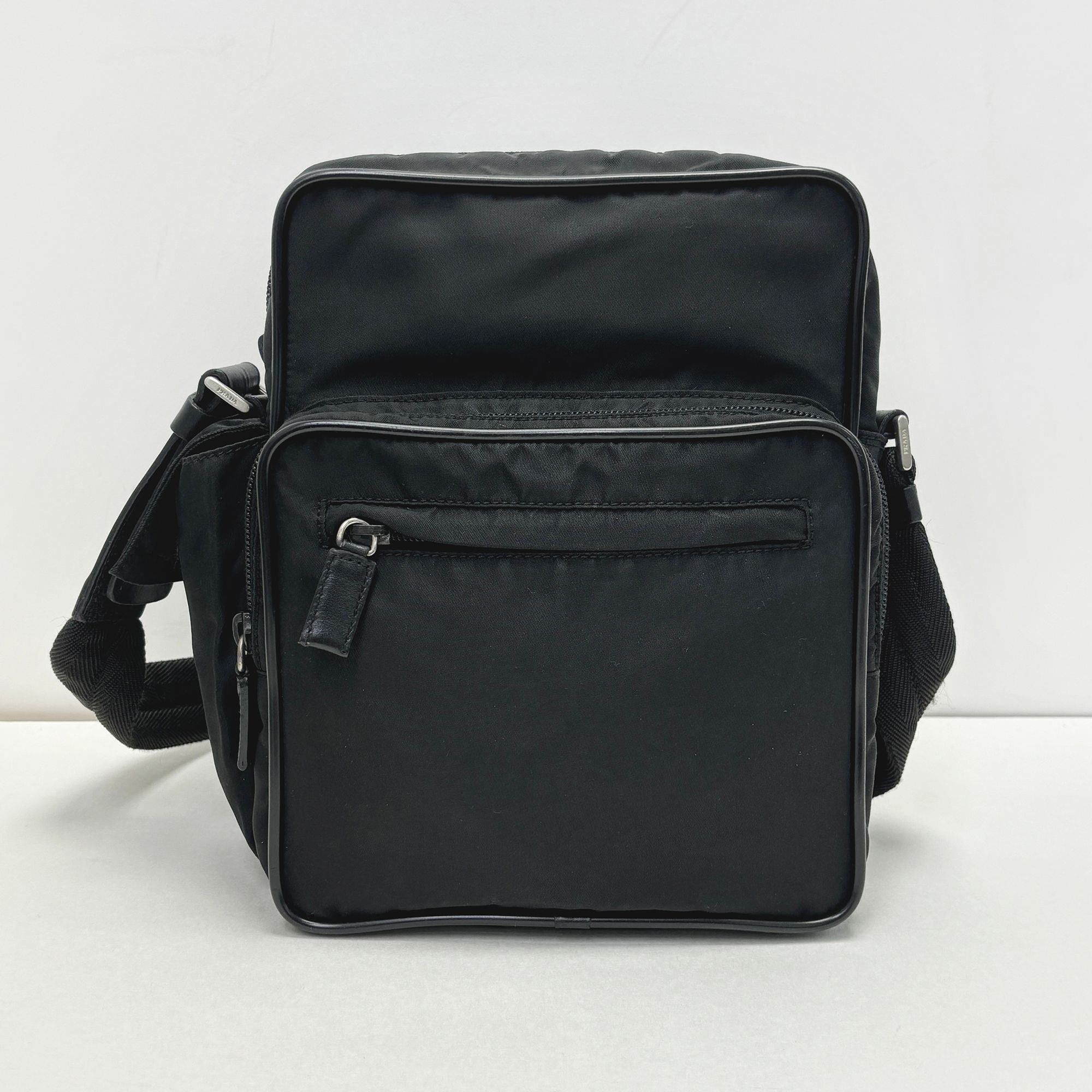 Prada Black Pocono Re-nylon Vintage Square Cross Bag 3APRB3581