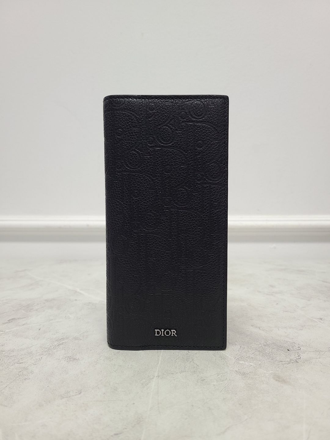 Dior Black Oblique Graffiti Vertical Wallet - SKU