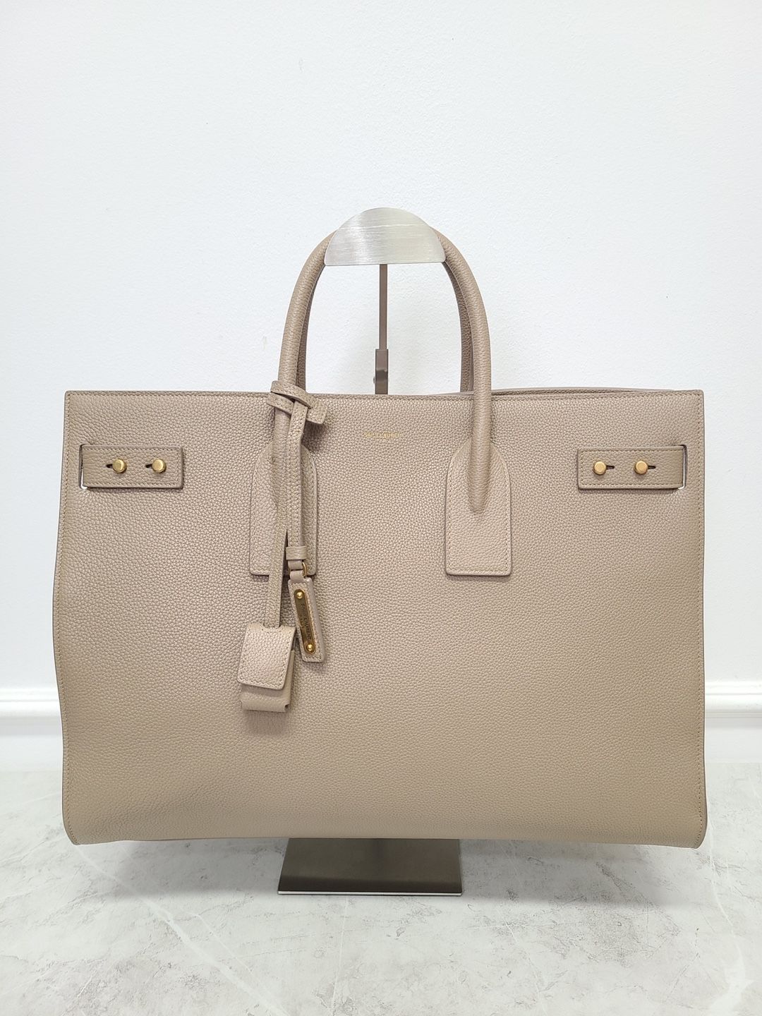 Saint Laurent Beige Sacoche Slim Tote Crossbag Large SKU: OS