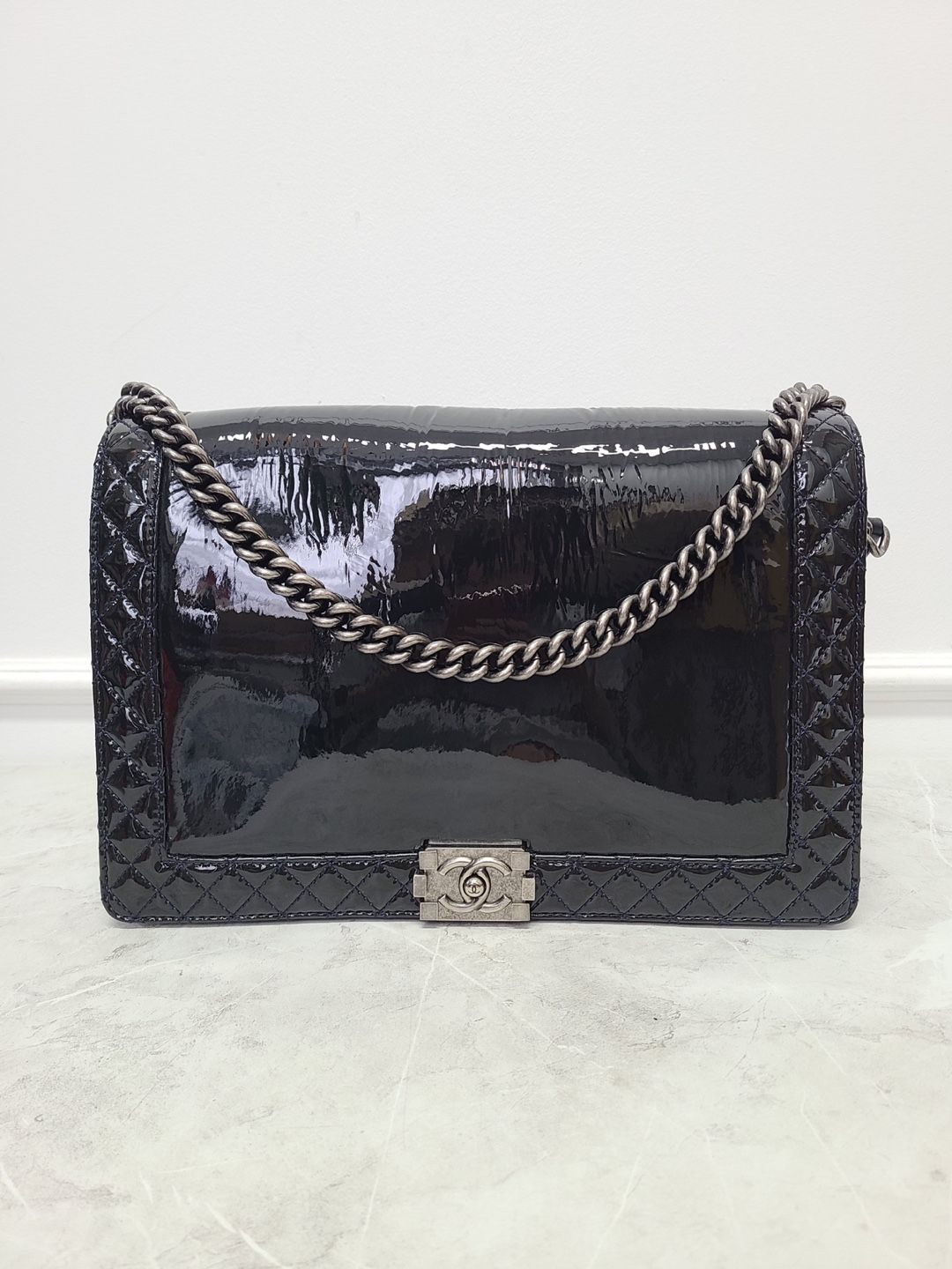 CHANEL Vintage Ejang Boy Bag Large SKU12345