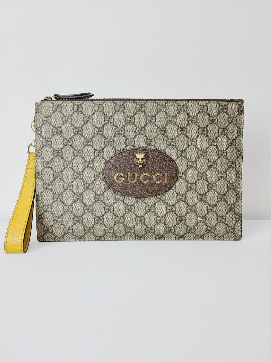 Gucci Supreme Neovintage Strap Clutch Bag GG